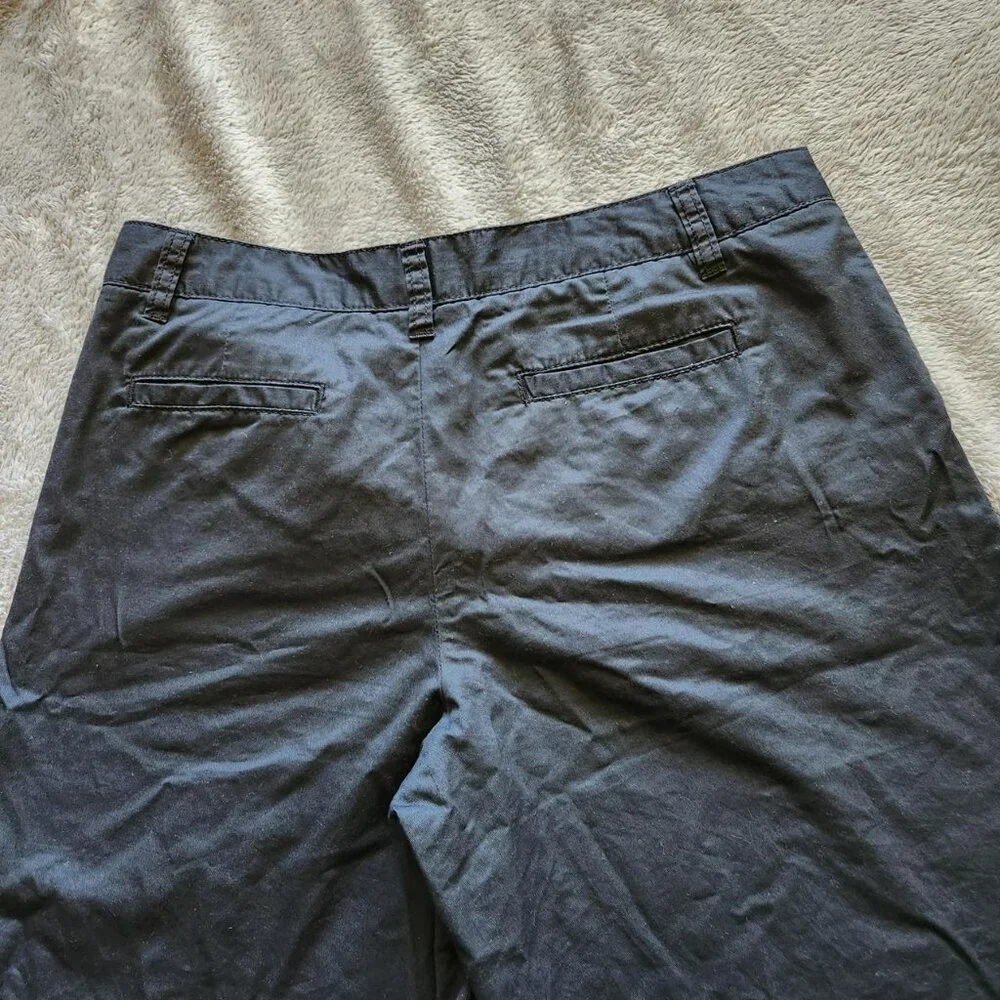 Merona vintage y2k black 100% cotton shorts Sz 8 classic minimalist preppy